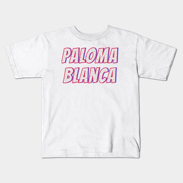 Paloma blanca Kids T-Shirt by Gamoreza Dreams